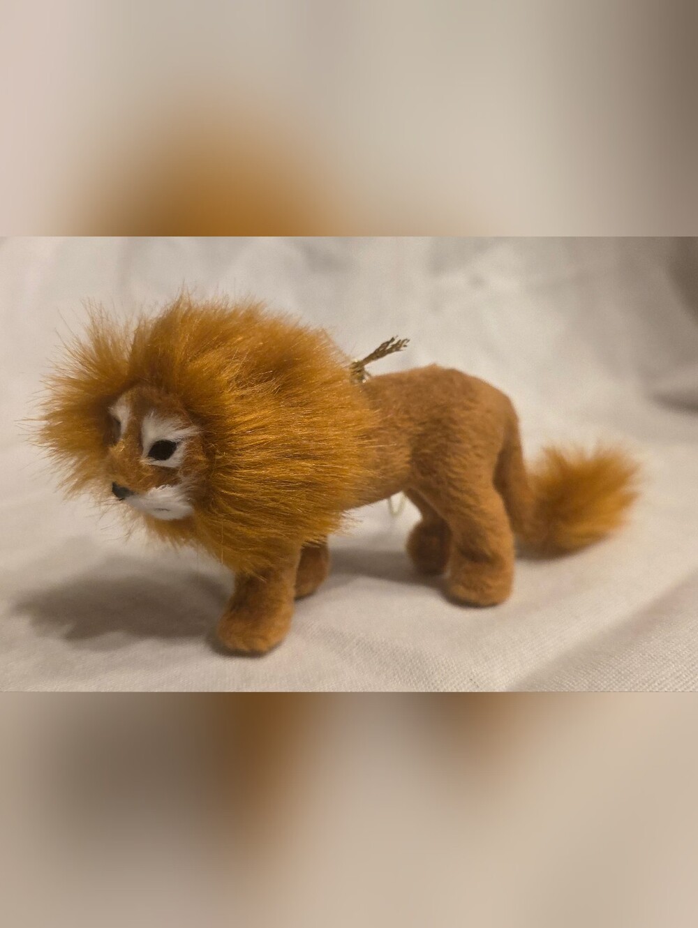 Lion Ornament 5" Length 3" Tall